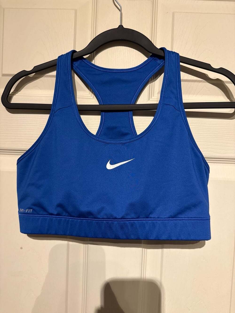 Nike Dri-FIT Swoosh Medium Support Sports Bra Blue
